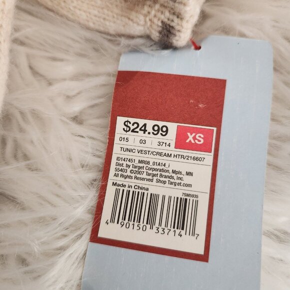 Vtg Y2K MOSSIMO Womens XS Lambs Wool Blend Knit Hooded Sweater NWT Deadstock - Picture 12 of 14